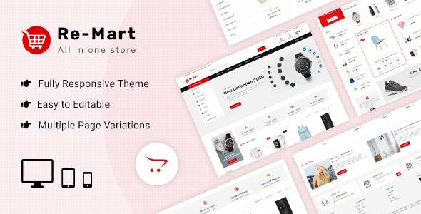 Remart - Multipurpose MarketPlace Opencart 3 Theme icon
