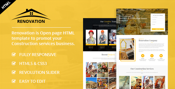 Renovation - Construction Landing Page icon