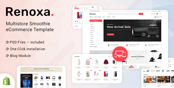 Renoxa Multipurpose E-commerce Shopify Template icon