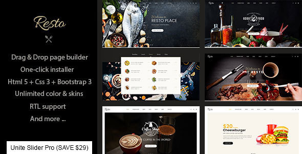 Resto - Multipurpose Restaurant & Cafe Joomla Template icon