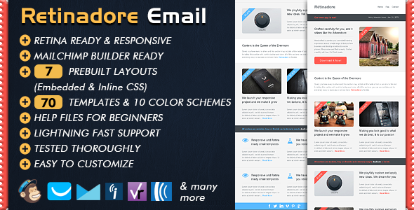 Retinadore - Responsive Email Newsletter Template icon
