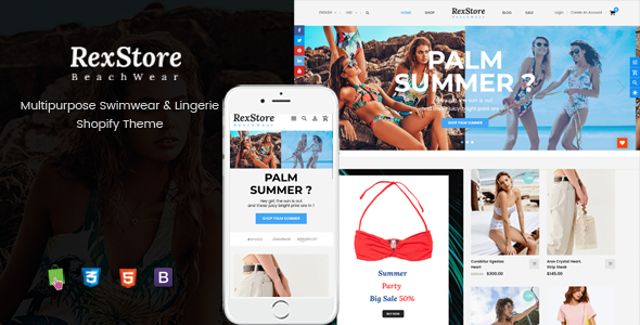RexStore - Multipurpose Swimwear & Lingerie Shopify Theme icon