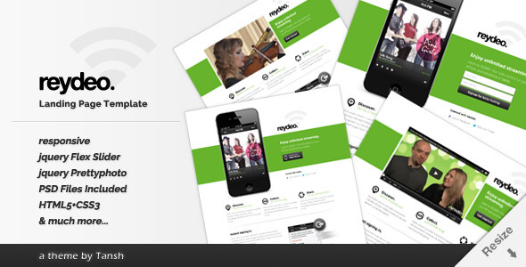 Reydeo Responsive HTML Landing Page Template icon