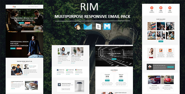 Rim - Multipurpose Responsive Email Template with Stampready Builder Access icon