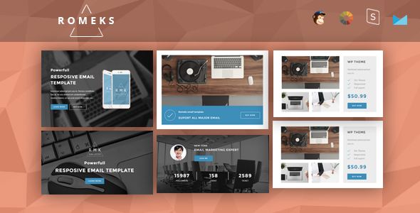Romeks - Responsive Email + StampReady Builder icon