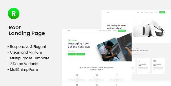 Root Multi-use Landing Page Template icon