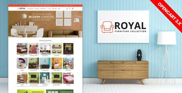 Royal Furniture Responsive Website Template icon