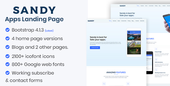 SANDY - Apps Landing Page icon