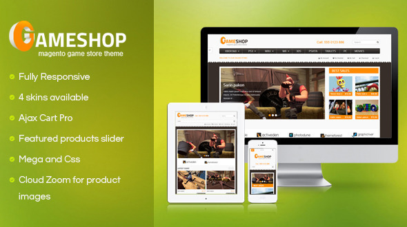 SM GameShop - Responsive Magento theme icon