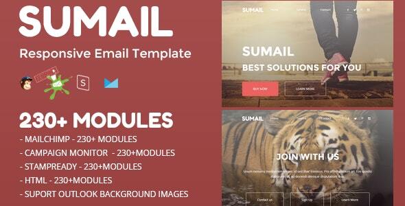 SUMAIL - Responsive Email Template (230+ Modules) + Stampready Builder icon