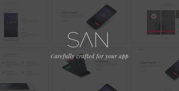 San - Responsive App Landing Template icon