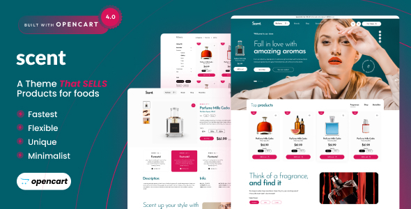 Scent - Opencart 4 Perfume Cosmetics Template