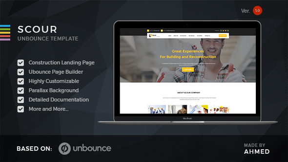 Scour - Construction Unbounce Landing Page icon