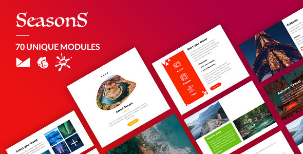 Seasons Email-Template + Online Builder icon
