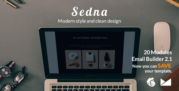 Sedna Email Template + Emailbuilder 2.1 icon