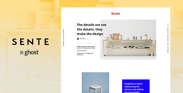 Sente - Magazine Ghost Blog Theme icon