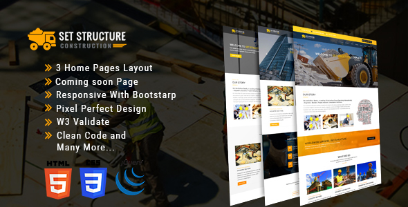 Set Structure - Construction Corporate Business Drupal 8 Theme icon