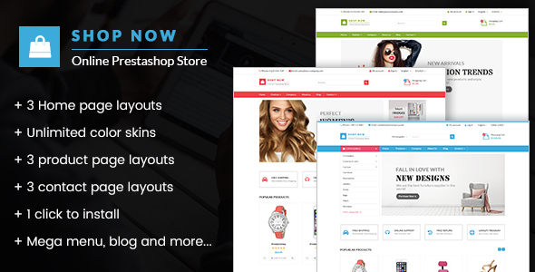 Shop Now - All in one package Prestashop theme icon