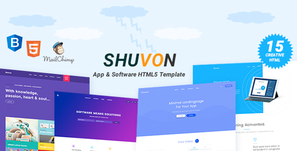 Shuvon - App & Software Multipurpose Marketing Landing Page Template icon