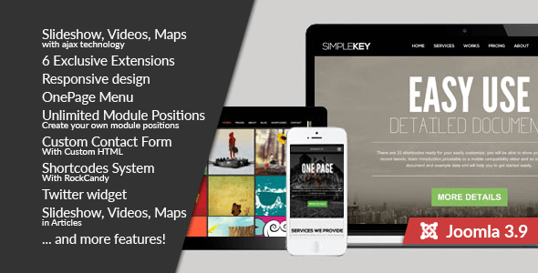 SimpleKey :: One Page Portfolio Joomla Template icon