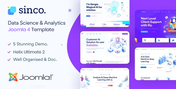 Sinco - Data Science & Analytics Joomla 4 Template icon