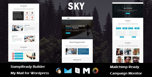 Sky - Multipurpose Responsive Email Template with Stampready Builder Access icon