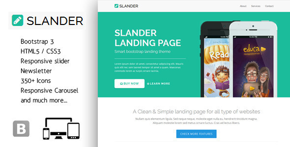 Slander - Responsive Bootstrap HTML5 Landing Page icon