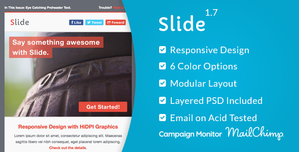 Slide - Responsive Email Template icon