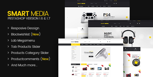 Smart media Responsive Prestashop 1.6,1.7 Theme icon