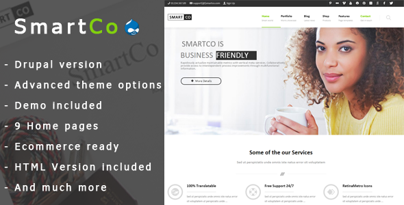 SmartCo - Multipurpose Commerce Drupal 7.6 Theme icon