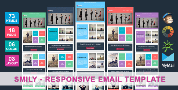 Smily - Clean & Cool Responsive Email Template icon