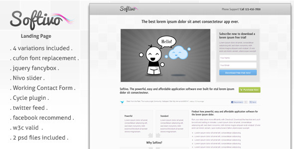 Softivo Landing Page icon
