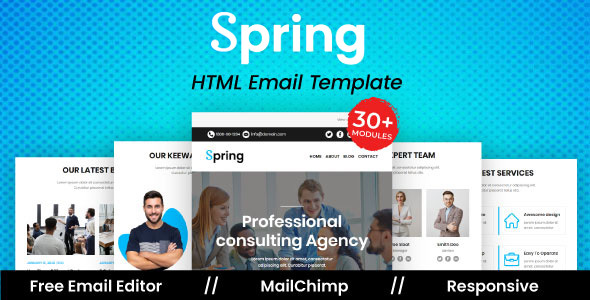 Spring Agency - Multipurpose Responsive Email Template icon