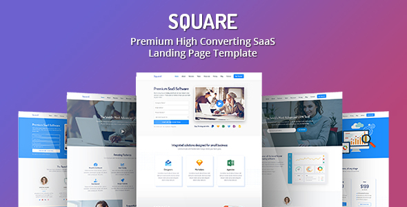 Square - Premium High Converting SaaS Landing Page Template icon