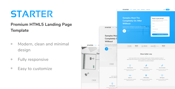 Starter - Premium HTML5 Landing Page Template icon