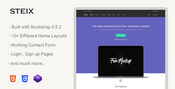 Steix - Landing Page Template icon