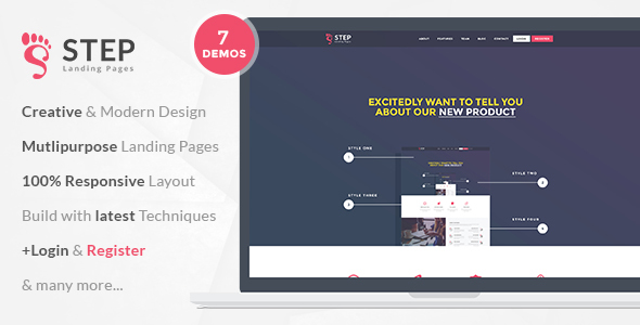 Step - Startup HTML Landing Page Template icon