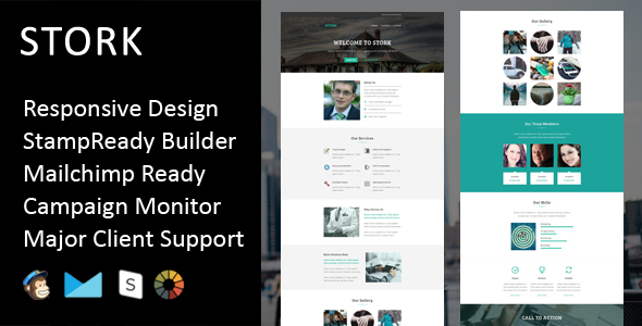 Stork - Multipurpose Responsive Email Template + Stampready Builder icon