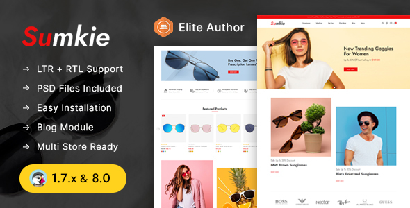 Sumkie - Goggles Store Prestashop 1.7 & 8.x Responsive Theme icon