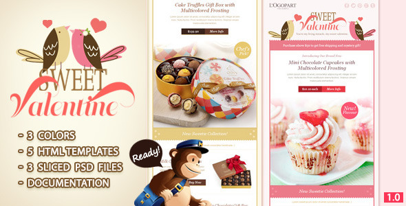 Sweet Valentine - Email Template icon