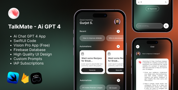TalkMate - Ai Chat GPT-4 App (SwiftUI) icon