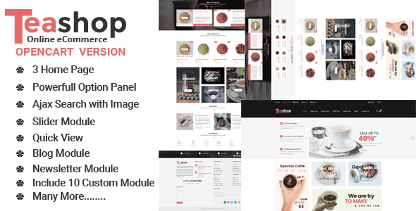 TeaShop Multipurpose OpenCart Template icon