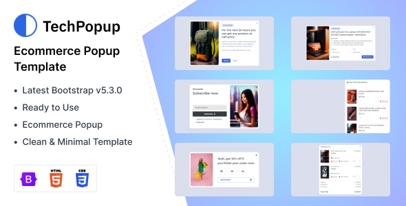 TechPopup - Ecommerce Popup HTML Template