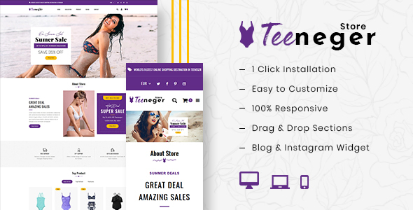 Teeneger - Shopify MultiPurpose Responsive Theme icon