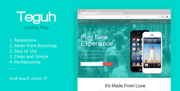 Teguh - Easy to Use Responsive Landing Page icon