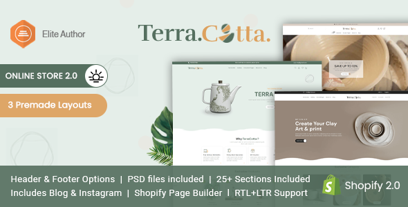 Terracotta - Ceramics & Pottery Decor Shopify Theme icon