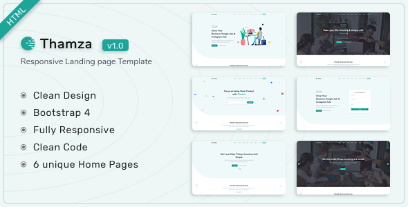 Thamza - Responsive Landing Page Template icon