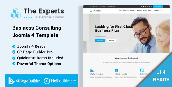 The Experts - Business Consulting Joomla 4 Template icon