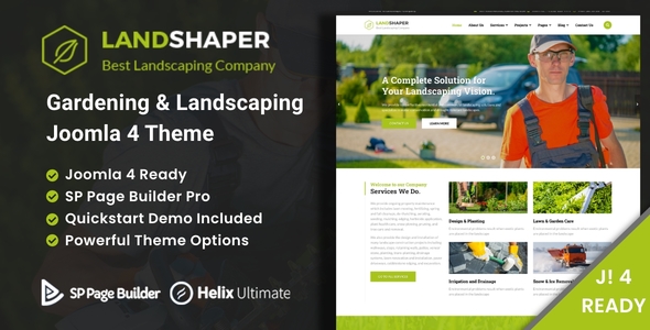 The Landshaper - Gardening, Lawn & Landscaping Joomla 4 Theme icon