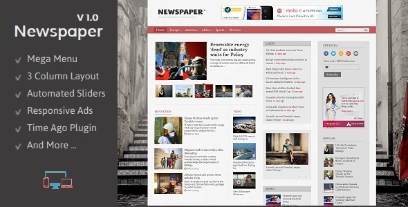 The Newspaper - Responsive Blogger Template icon